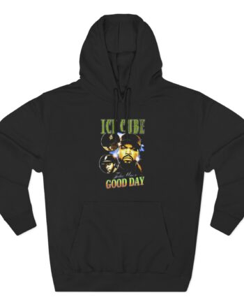 Ice Cube Good Day Photo Collage Three-Panel Fleece Hoodie