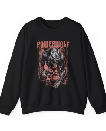 Powerwolf We Drink Your Blood Unisex Heavy Blend™ Crewneck Sweatshirt