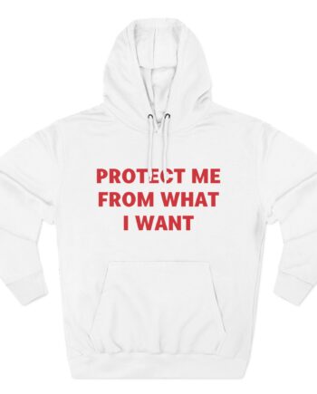 Jenny Holzer Protect Me From What I Want Three-Panel Fleece Hoodie