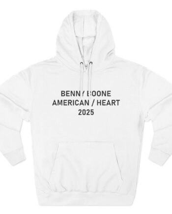 Benson Boone American Heart 2025 Three-Panel Fleece Hoodie