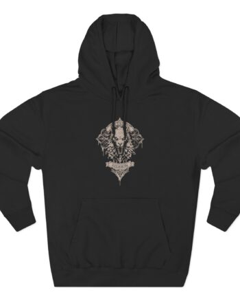 Powerwolf Wolfhead Three-Panel Fleece Hoodie