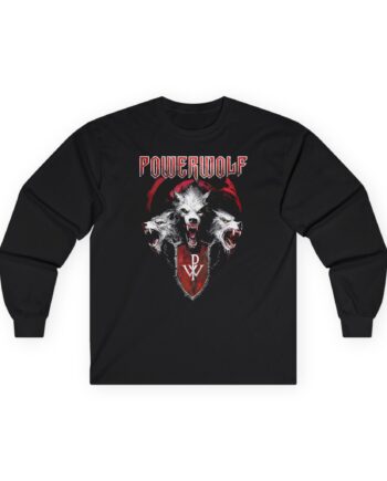 Powerwolf Triple Wolf Unisex Ultra Cotton Long Sleeve Tee