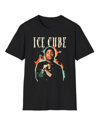 Ice Cube Chrome Flames Unisex Softstyle T-Shirt