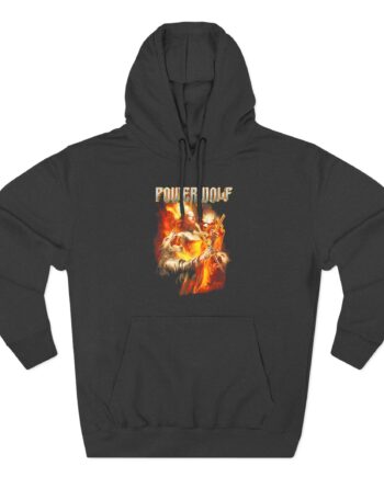 Powerwolf Joan of Arc Three-Panel Fleece Hoodie