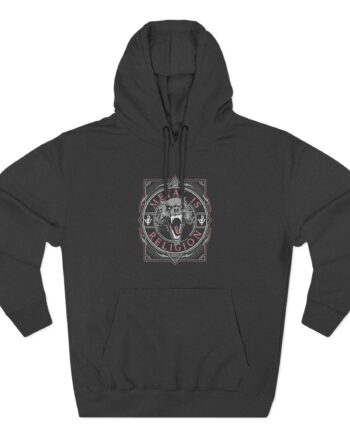 Powerwolf Metal Circle Three-Panel Fleece Hoodie