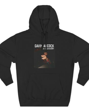 Gavin Adcock a Cigarette Black Photo Three-Panel Fleece Hoodie