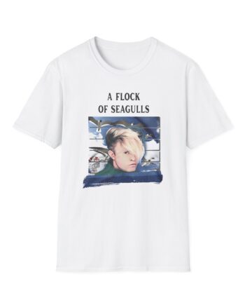 A Flock of Seagulls Birds in Flight Unisex Softstyle T-Shirt