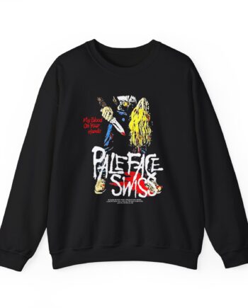 Paleface Swiss My Blood on Your Hands Washed Out Unisex Heavy Blend™ Crewneck Sweatshirt