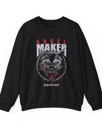 Angelmaker Battle Wolf Unisex Heavy Blend™ Crewneck Sweatshirt