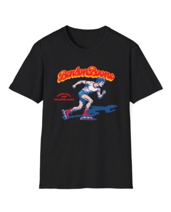 Benson Boone Fireworks & Rollerblades Tour Unisex Softstyle T-Shirt