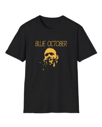 Blue October Midnight Foil Unisex Softstyle T-Shirt