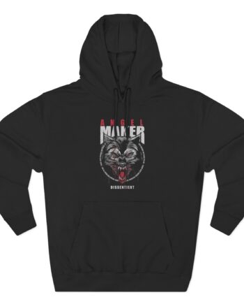 Angelmaker Battle Wolf Three-Panel Fleece Hoodie