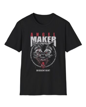 Angelmaker Battle Wolf Unisex Softstyle T-Shirt