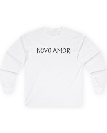 Novo Amor Text Unisex Ultra Cotton Long Sleeve Tee