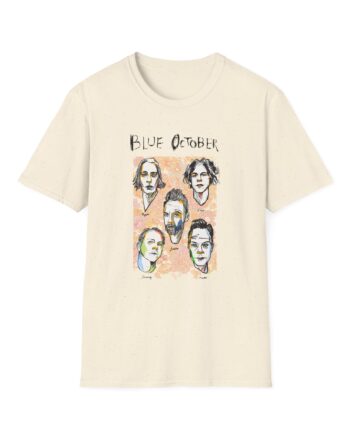 Blue October Caricature Unisex Softstyle T-Shirt