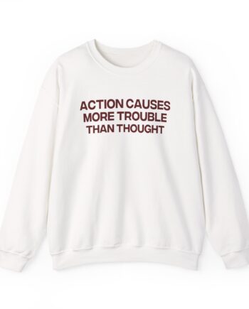 Jenny Holzer Action Causes More Trouble Than Thought Unisex Heavy Blend™ Crewneck Sweatshirt