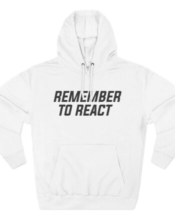 Jenny Holzer Remember to React Three-Panel Fleece Hoodie