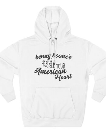 Benson Boone American Heart Three-Panel Fleece Hoodie