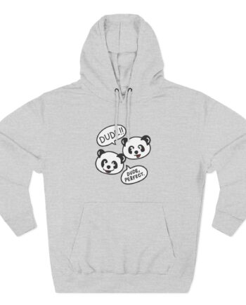 Dude Perfect Panda Comic Three-Panel Fleece Hoodie