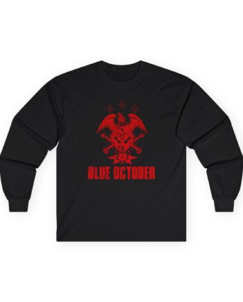 Blue October Heart Eagle Splatter Unisex Ultra Cotton Long Sleeve Tee