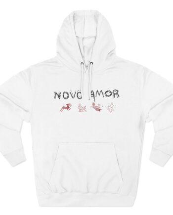 Novo Amor Symbols Three-Panel Fleece Hoodie