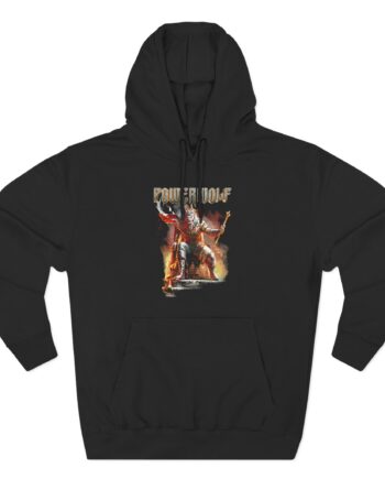 Powerwolf Wake Up The Wicked Cover Three-Panel Fleece Hoodie