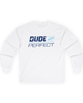 Dude Perfect Slash Wordmark Unisex Ultra Cotton Long Sleeve Tee