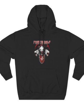 Powerwolf Triple Wolf Three-Panel Fleece Hoodie