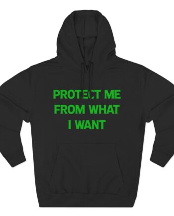 Jenny Holzer Protect Me From What I Want Three-Panel Fleece Hoodie