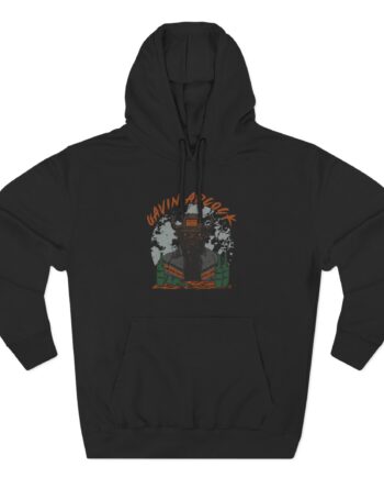 Gavin Adcock Graphite Bull Three-Panel Fleece Hoodie