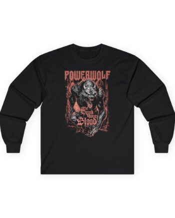 Powerwolf We Drink Your Blood Unisex Ultra Cotton Long Sleeve Tee