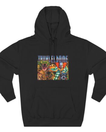 Thunderdome Hardcore Will Never Die Three-Panel Fleece Hoodie