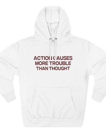 Jenny Holzer Action Causes More Trouble Than Thought Three-Panel Fleece Hoodie