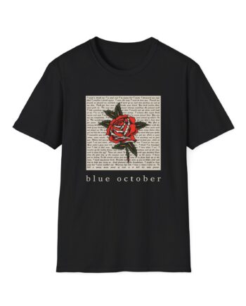 Blue October Rose Lyric Unisex Softstyle T-Shirt