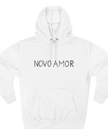 Novo Amor Text Three-Panel Fleece Hoodie