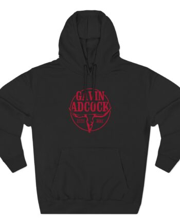 Gavin Adcock Logo Three-Panel Fleece Hoodie