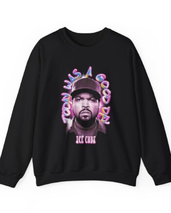 Ice Cube Airbrush Portrait Unisex Heavy Blend™ Crewneck Sweatshirt