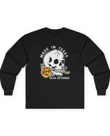 Blue October Skull Rose Unisex Ultra Cotton Long Sleeve Tee