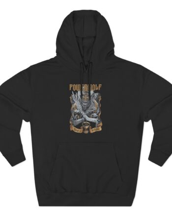Powerwolf Wolf vs. Angel Three-Panel Fleece Hoodie