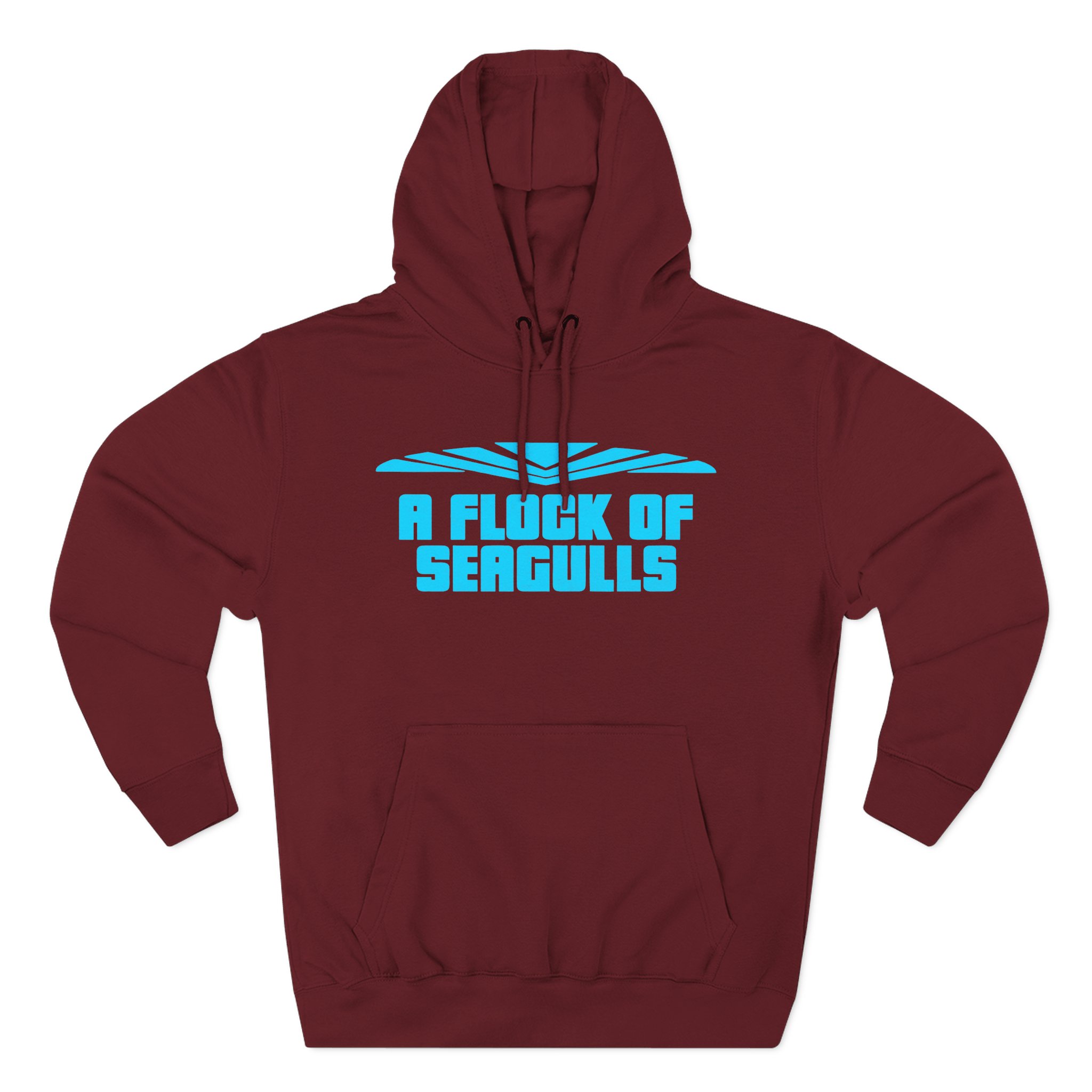 A Flock of Seagulls Logo Three-Panel Fleece Hoodie - Image 7