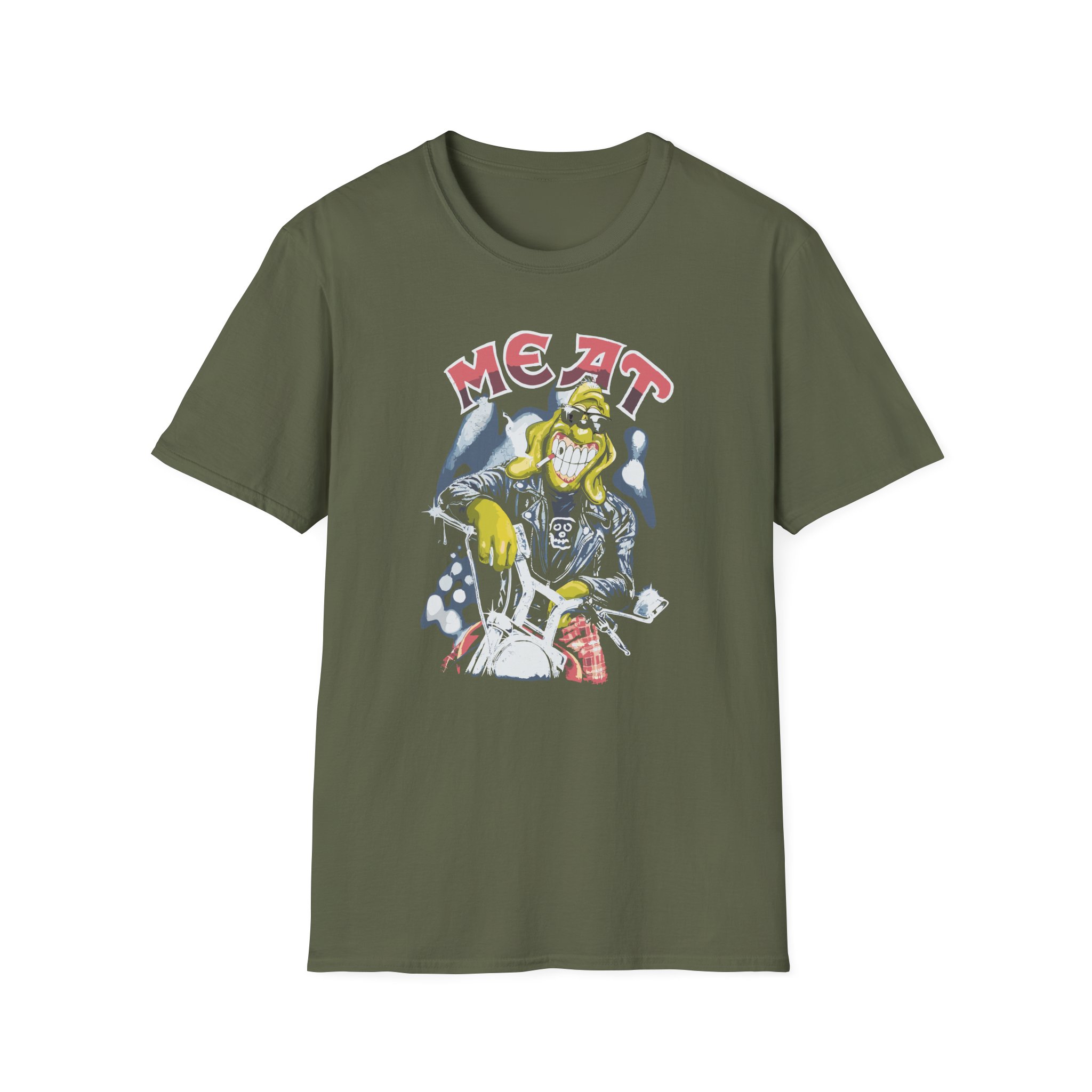 Papa Meat Unisex Softstyle T-Shirt - Image 5