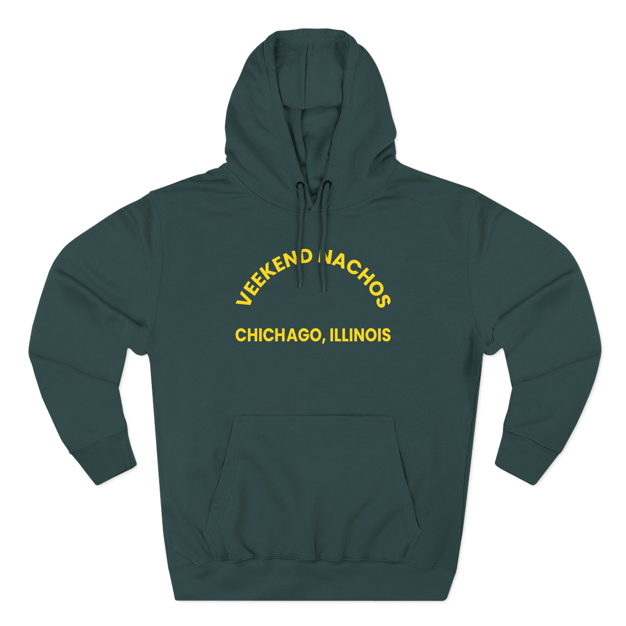 Weekend Nachos Watch You Suffer Three-Panel Fleece Hoodie - Image 7