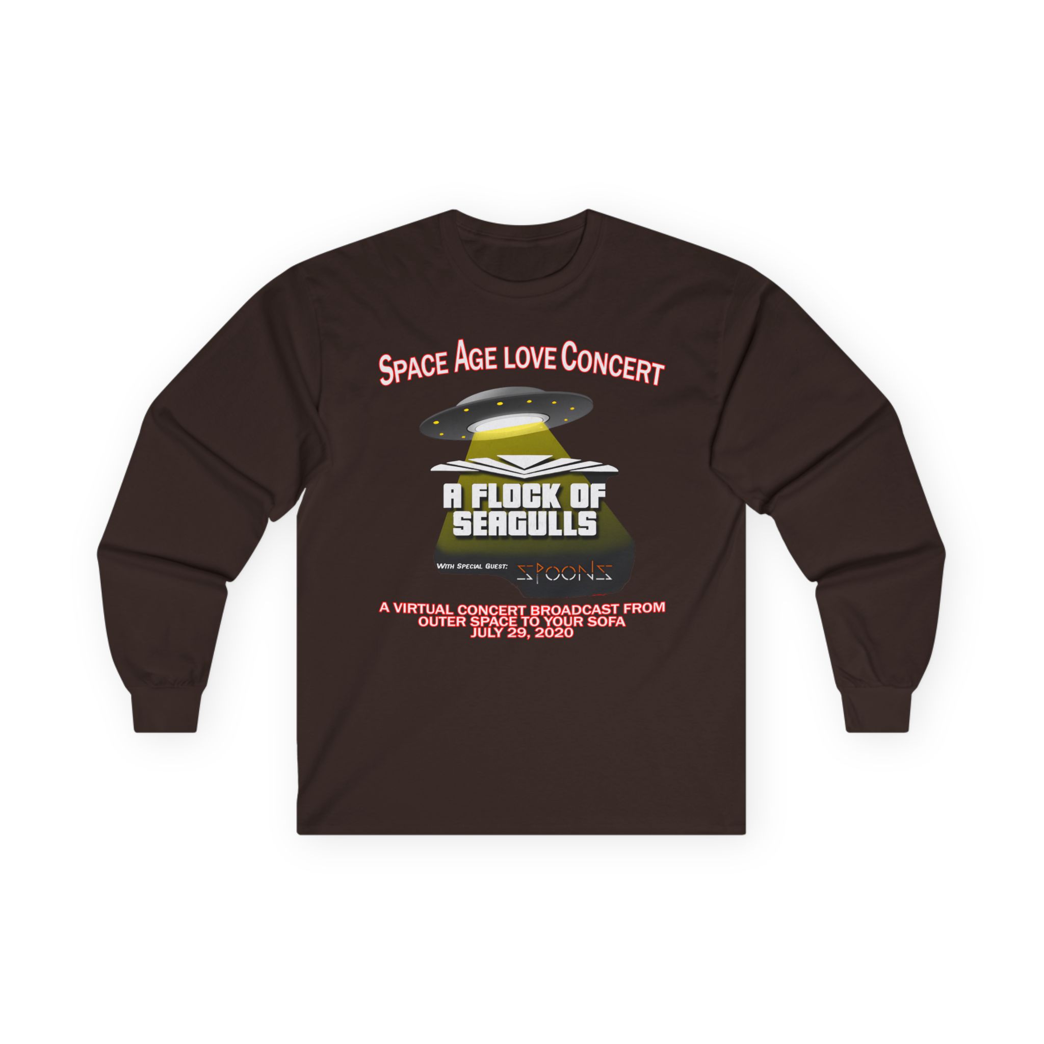 A Flock of Seagulls Space Age Love Concert Unisex Ultra Cotton Long Sleeve Tee - Image 3