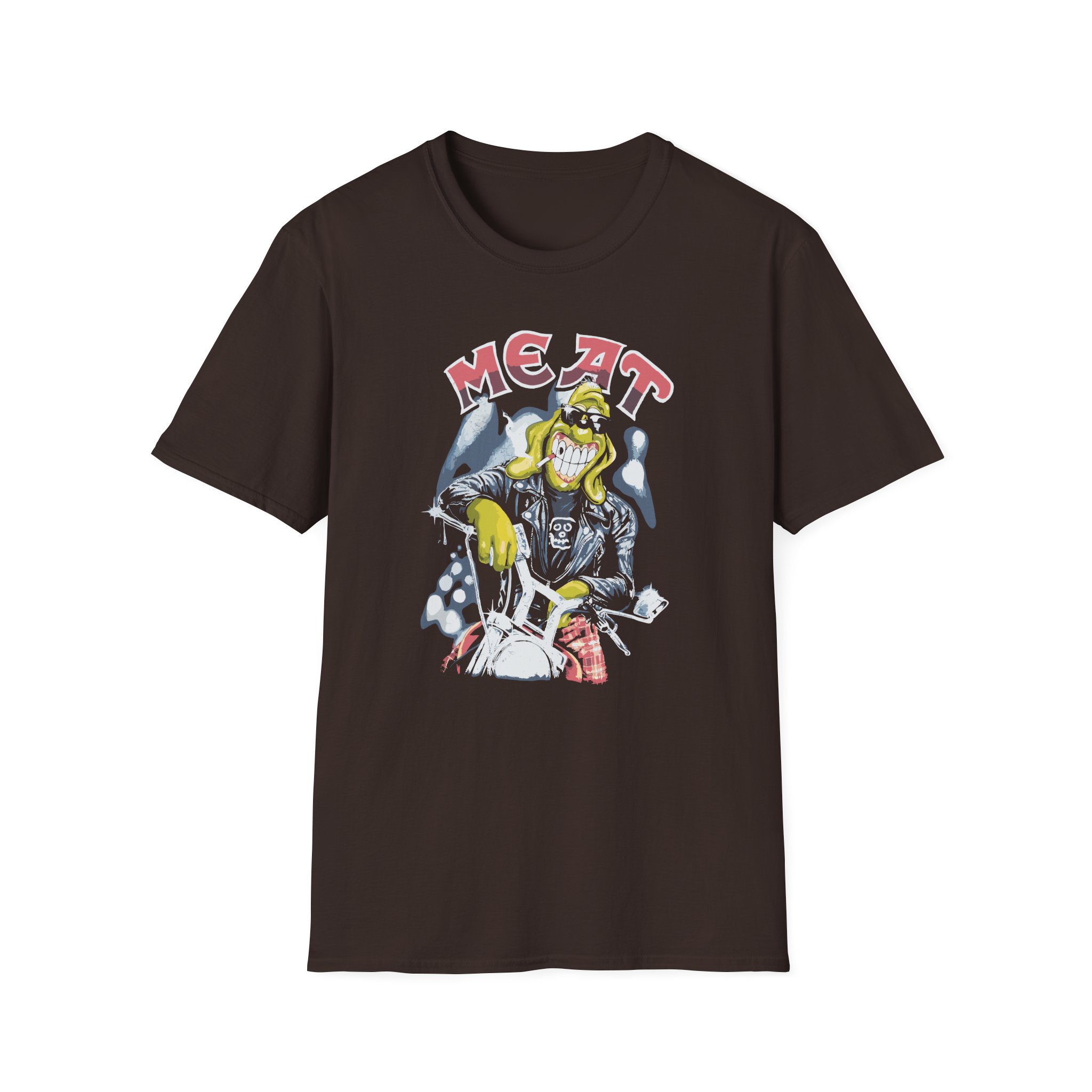 Papa Meat Unisex Softstyle T-Shirt - Image 3