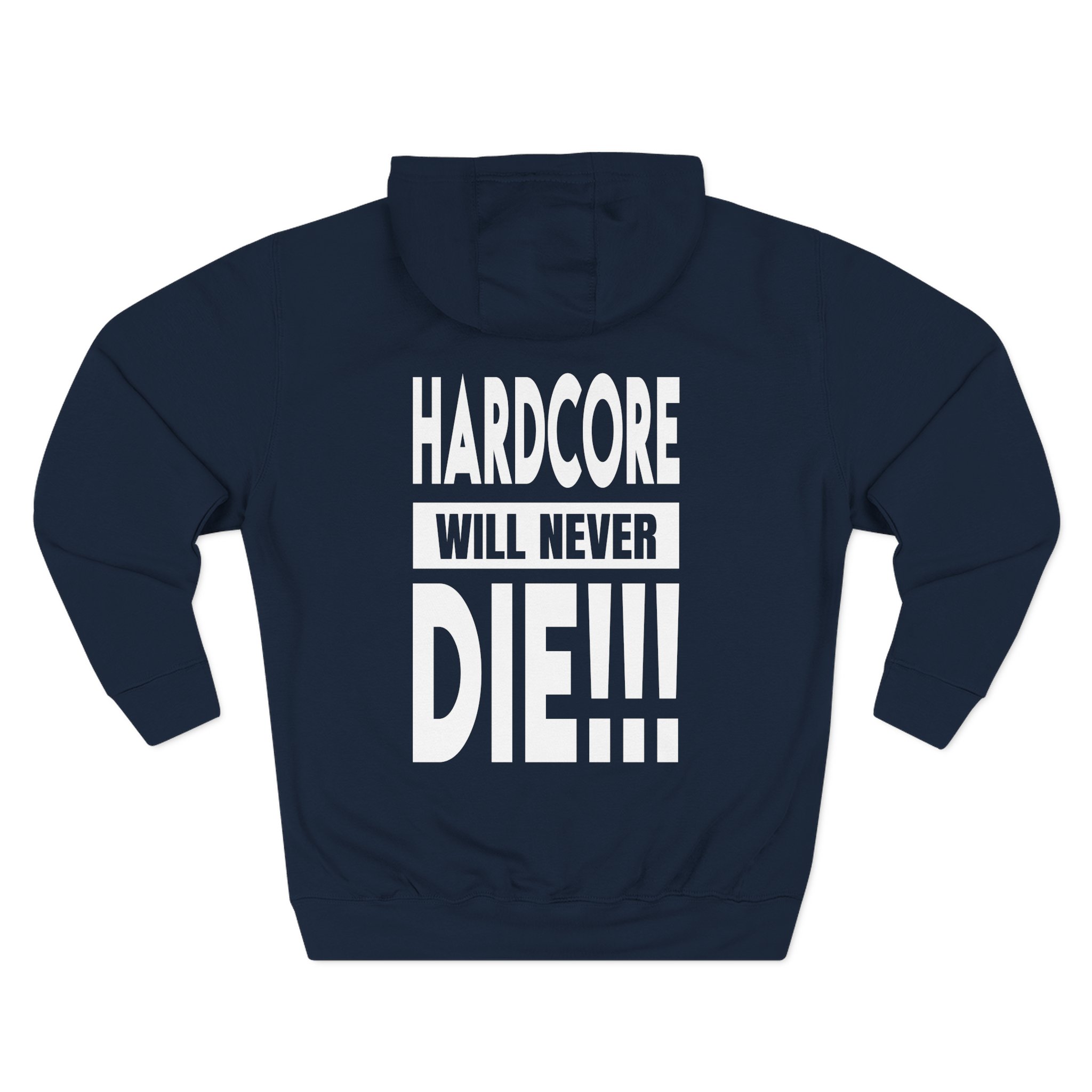 Thunderdome Hardcore Will Never Die Three-Panel Fleece Hoodie - Image 4