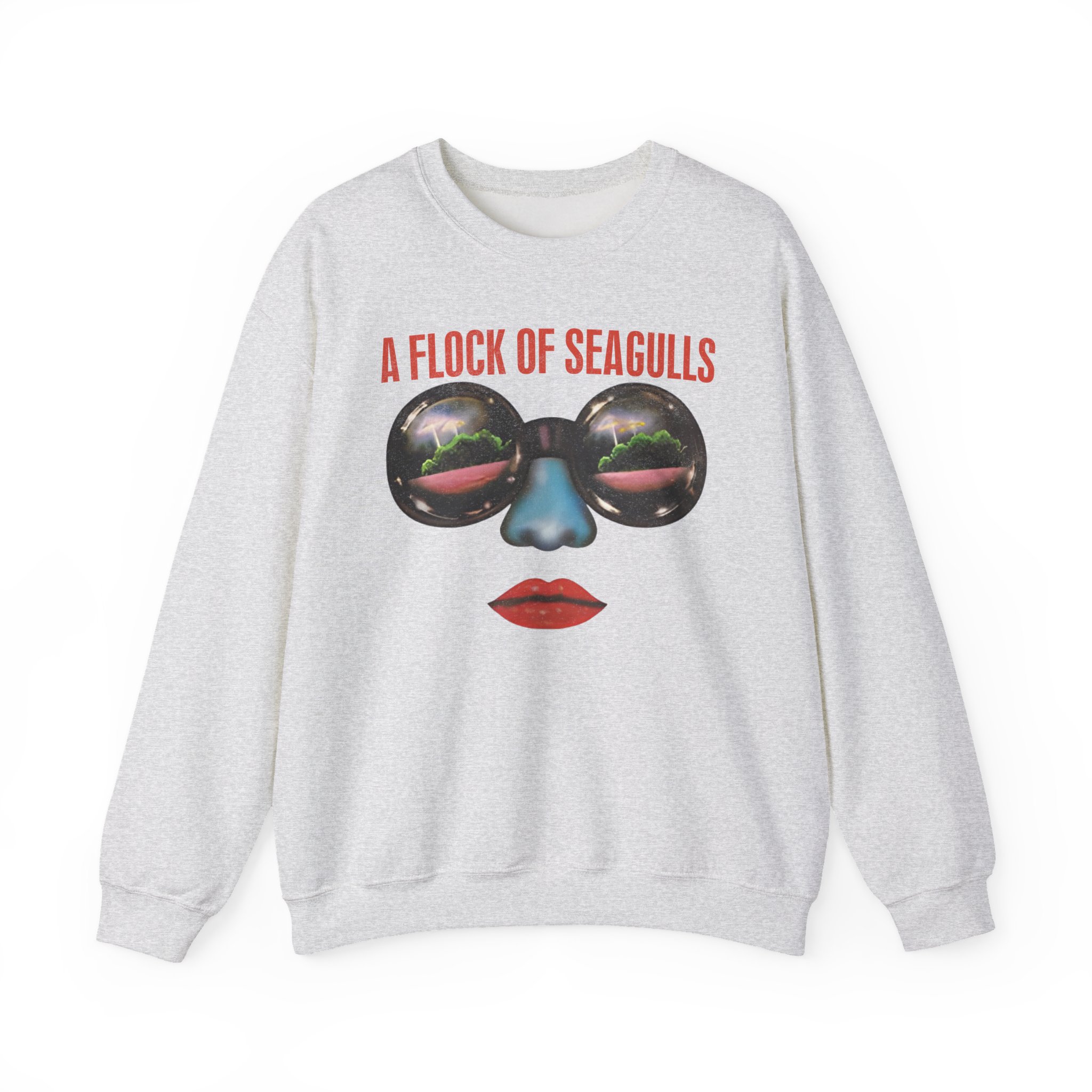 A Flock of Seagulls Us 1982 Tour Unisex Heavy Blend™ Crewneck Sweatshirt - Image 3
