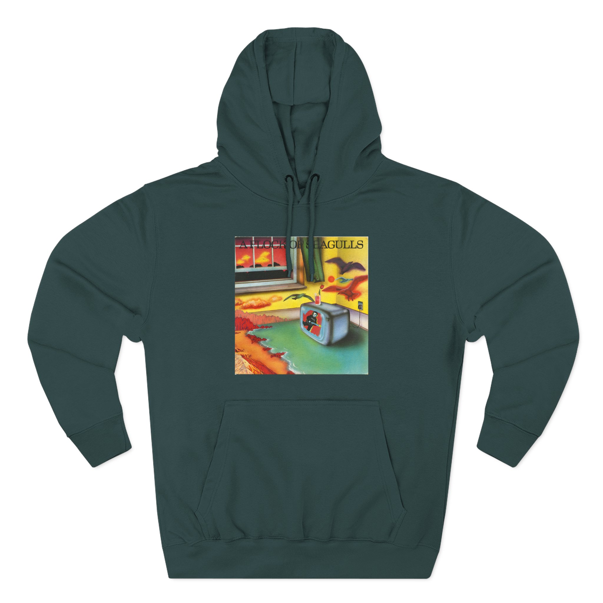 A Flock of Seagulls Original Album Cover Three-Panel Fleece Hoodie - Image 5