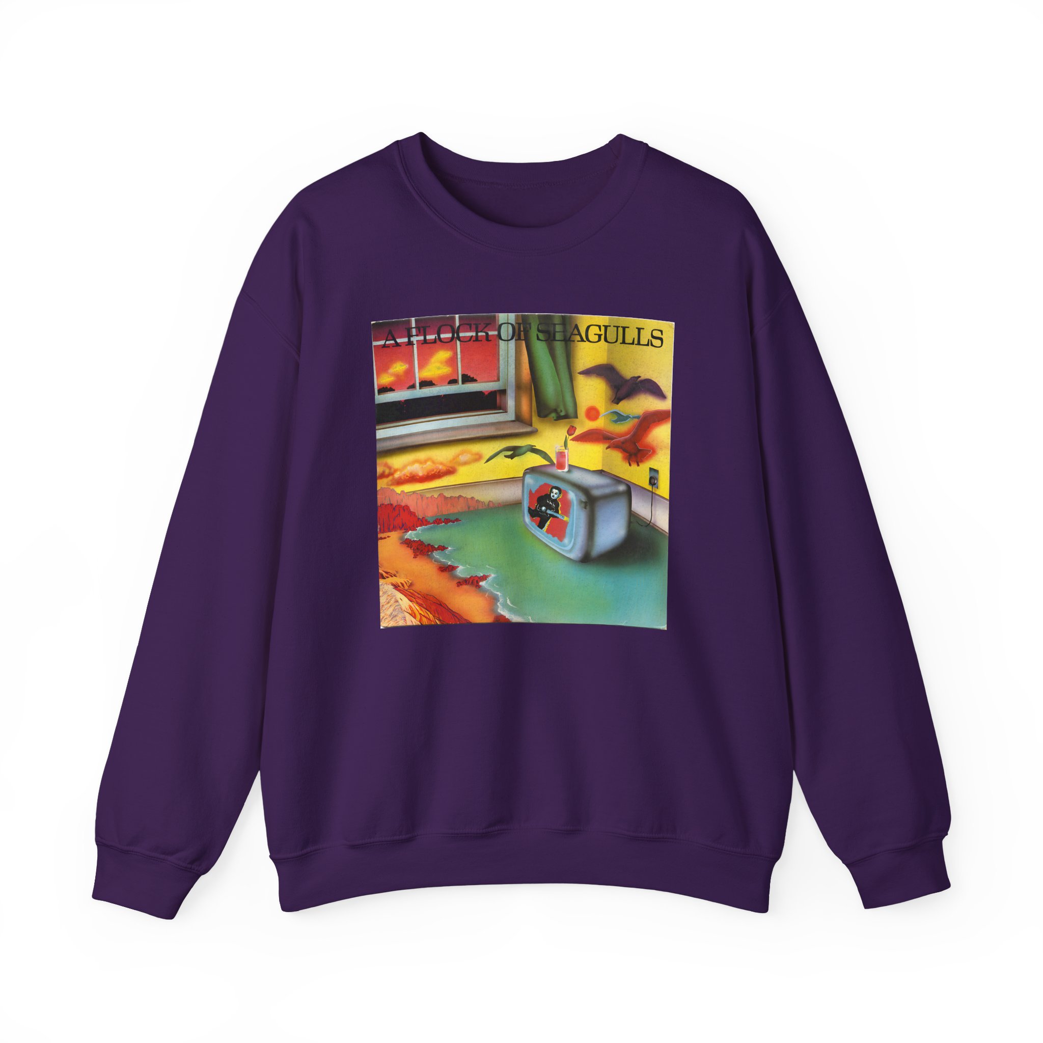 A Flock of Seagulls Original Album Cover Unisex Heavy Blend™ Crewneck Sweatshirt - Image 7