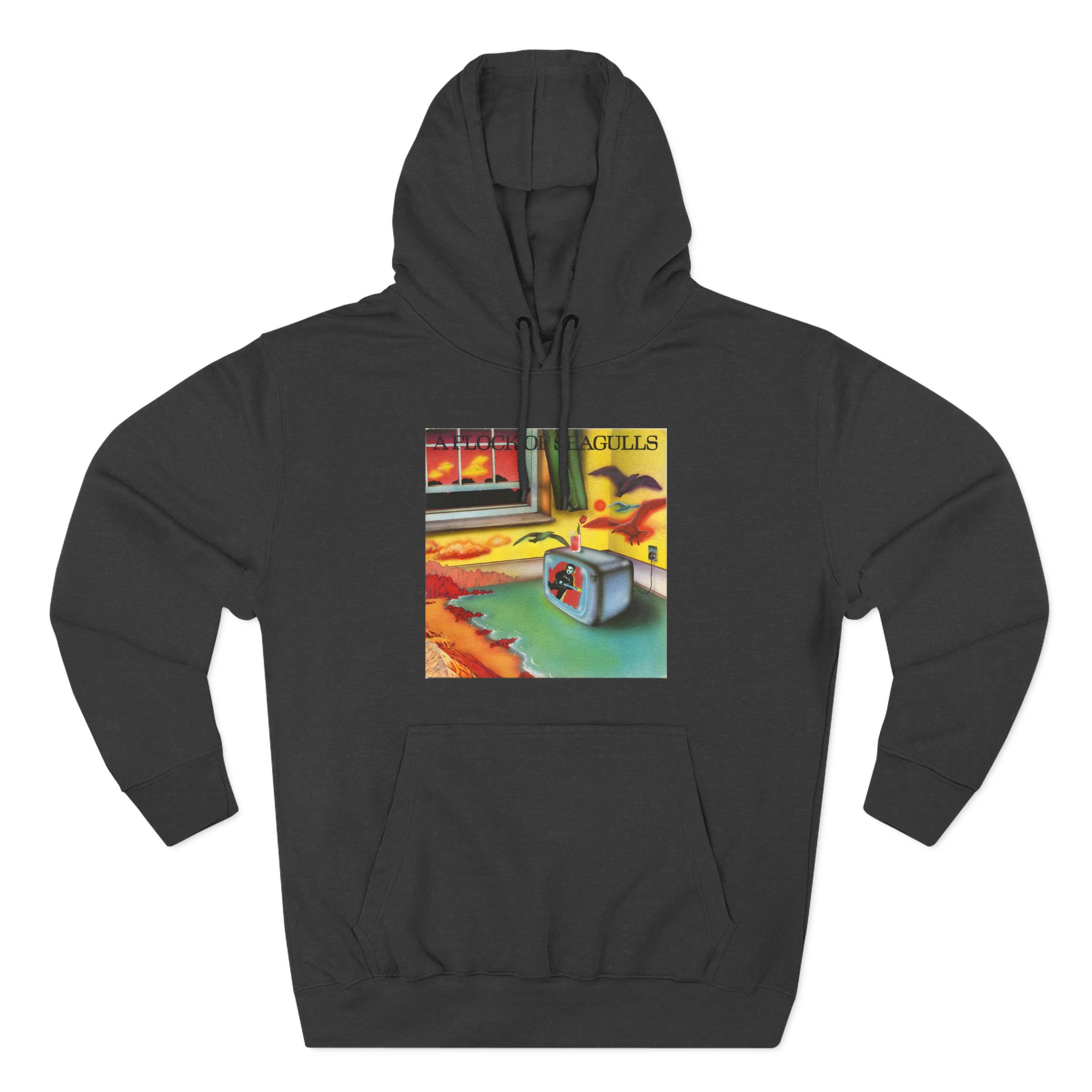 A Flock of Seagulls Original Album Cover Three-Panel Fleece Hoodie - Image 3
