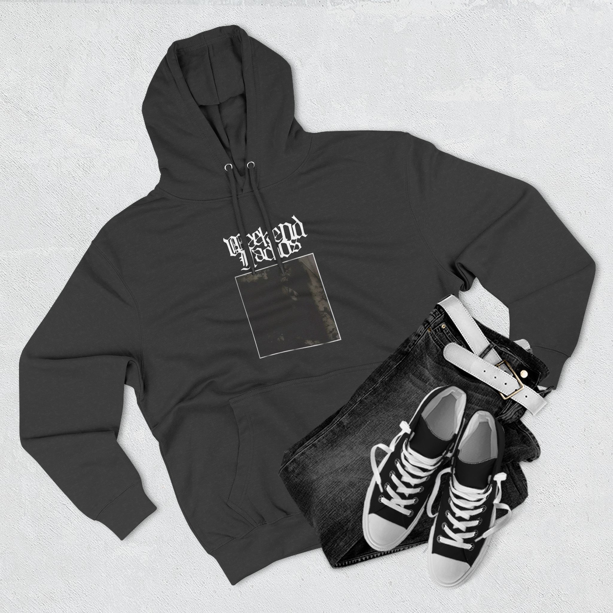 Weekend Nachos Three-Panel Fleece Hoodie - Image 3